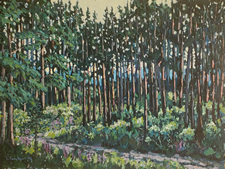 A forest painting