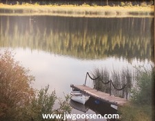 Fish Jump at JW Goossen's Lac Le Jeune cabin original photograph