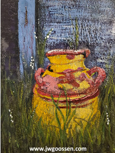 More info on JW Goossen's Milkcan painting from his Random Paintings Series...