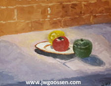 More info on JW Goossen's Still Life 3 painting from his Random Paintings Series...
