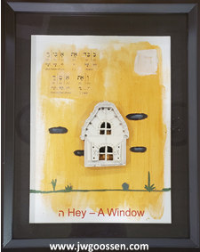 More info on JW Goossen's Window painting from his Ten Words Series...